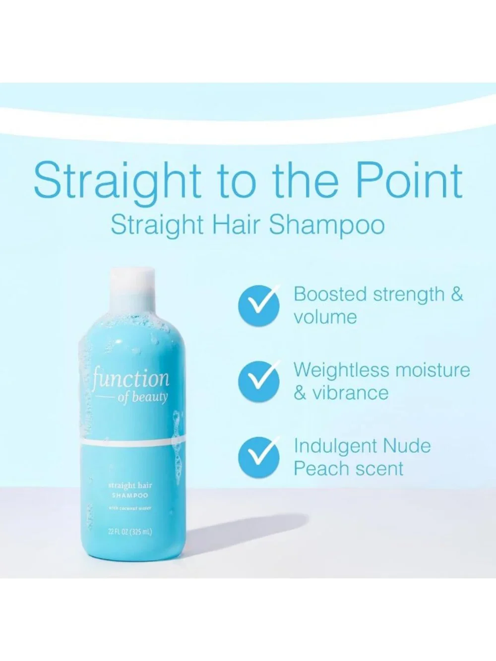 Sulfate-Free Hydrating Shampoo for Straight Hair | Coconut Water, XL Size